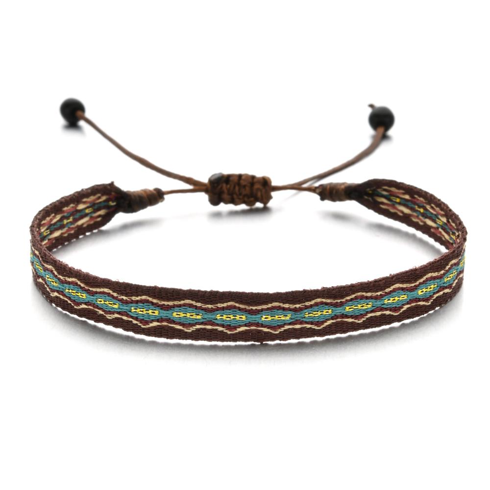 ZMZY Boho Weave Ethnic Girl Bracelets for Bohemia Women Bracelet Fashion Girl Colombian Wayuu Female Summer Beach Jewelry