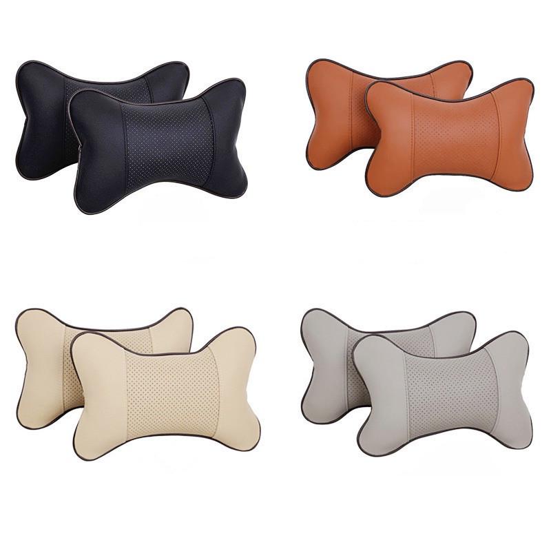 Universal All-Season PU Bone Car Neck & Lumbar Support Pillow