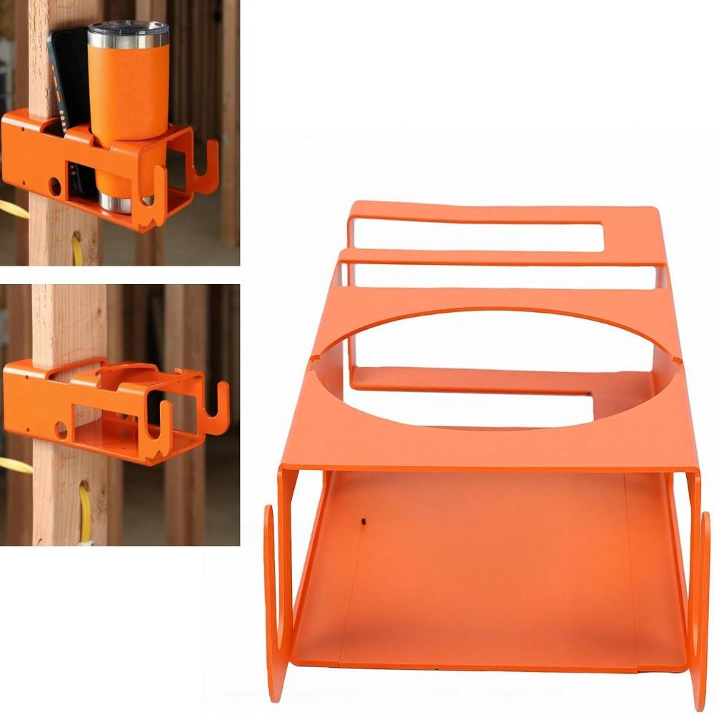 Portable Wall Mounted Cup Holder Coffee Mug Holder for Garage Workshop Construction Site