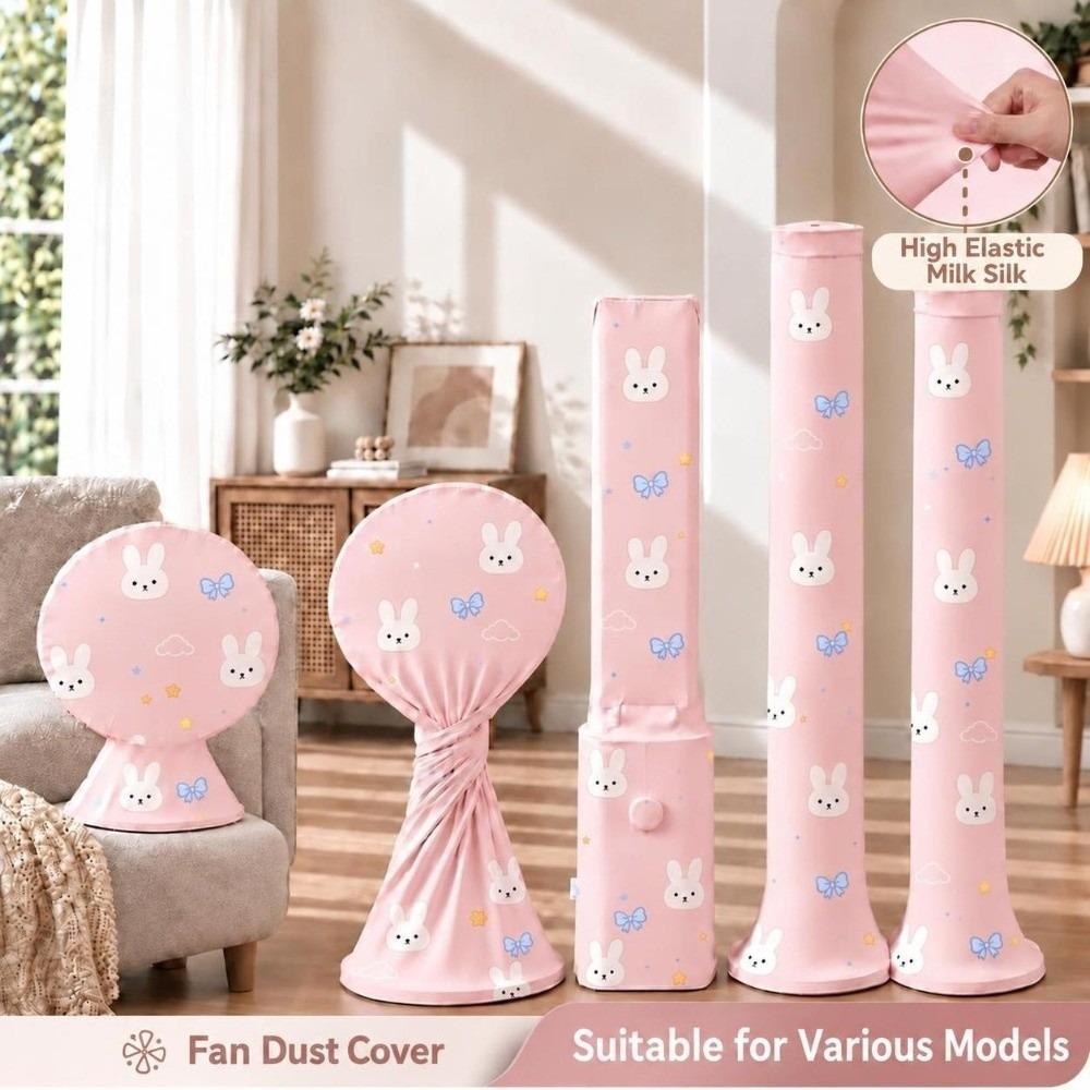 Rabbit Print Standing Fan Dust Cover Elastic Fan Dust-proof Sleeve Standing Fan & Tower Fan