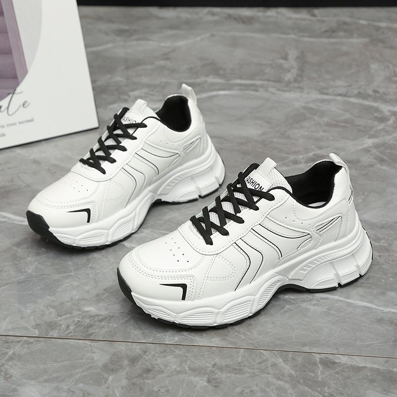 

Обувь для папы, увеличивающая рост платформа, красные и белые туфли Ankola, повседневная спортивная обувь в стиле ретро, весна 2025, новые универсальные туфли 35 чёрный