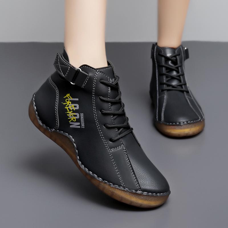 Женская обувь для хайкинга обувь для вождения высокие кроссовки цвет зеленый черный ботильоны повседневная больших размеров для улицы ручной работы EU 38 3100₽