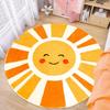 Living Room Carpet Bohemian Sun Playmat Round Bedroom Bedside Soft Mat Study Cloakroom Leisure Area Rugs Alfombra