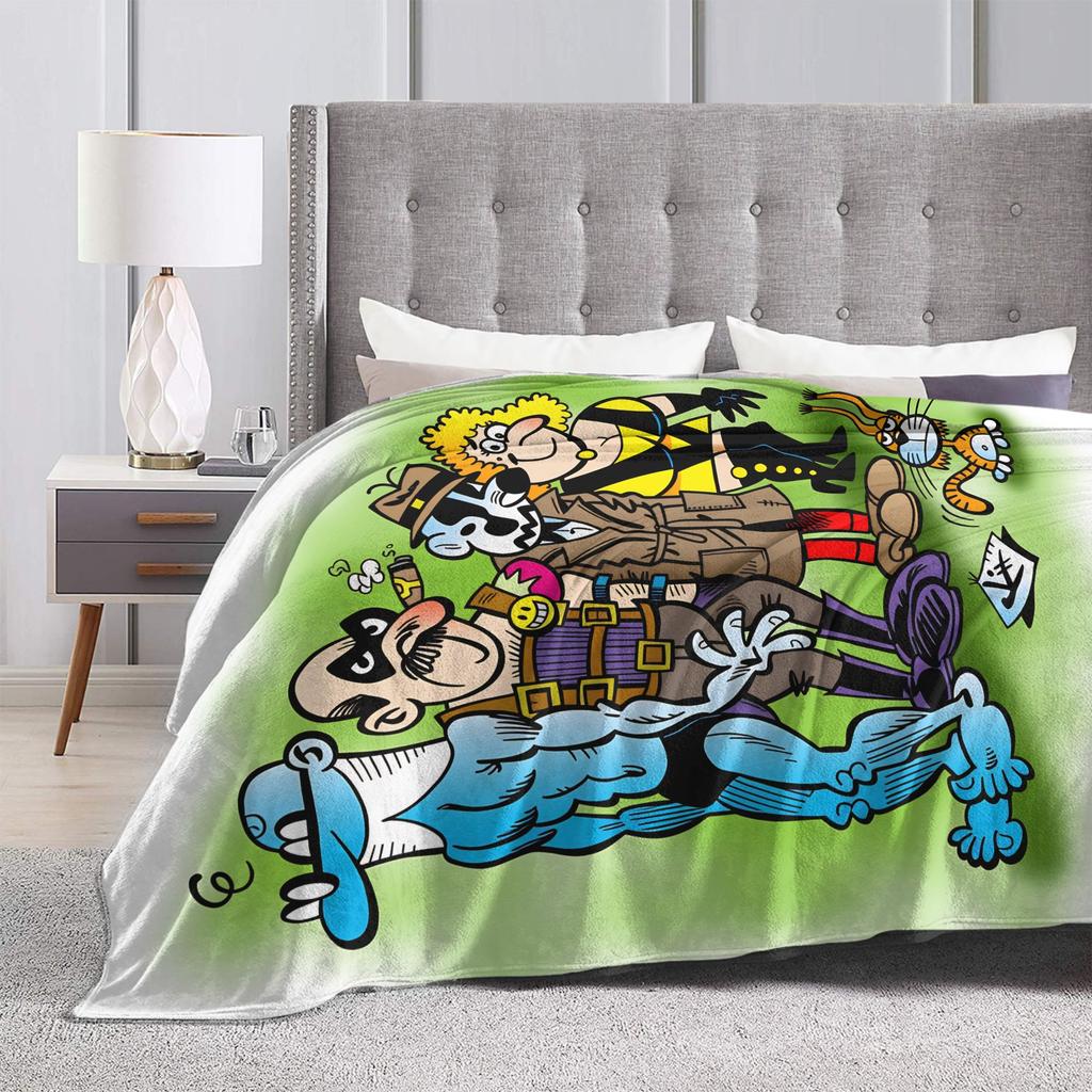 Mort & Phil Mortadelo y Filemón Decke Qualität Warm Überwurfdecke Frühling Dekorativ Außen Druck Tagesdecke