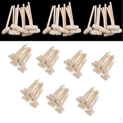 100x mini dřevěné kladivo na čokoládu, paličku, humry, mušle, nástroje na mořské plody