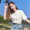 Betu Women's Lyocell Lace Lantern Sleeve Shirt