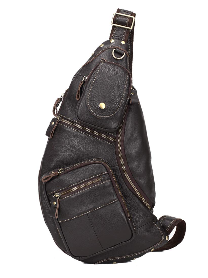 

Meigardass Genuine Leather Crossbody Bag for Large Expandable Cowhide iPad and Folding Umbrella Storage Men, Capacity, Gusset, One-Shoulder Bag,