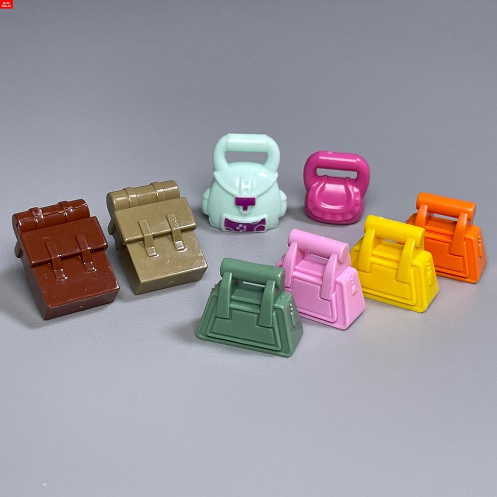 MOC Bricks Handbag Bag Backpack For Building Blocks Accessories 93091 Assembles Particles Children's Toys