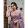 New Launch Party Wear Soft Twill Net Sare
