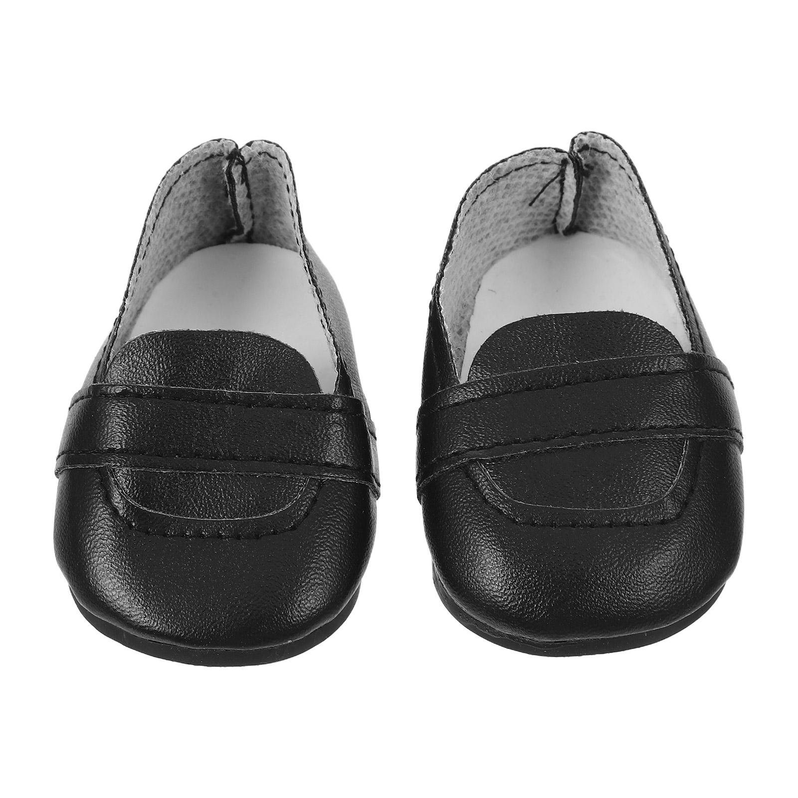 

1 Pair Of Miniature Shoes For Dolls Play Shoes Baby Shoes Cute Miniature Shoes Fun Shoes Flats Shoes Simulat чорний