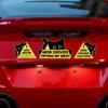 3pcs New Driver Sticker Magnetic Black Cat Automotive Decal Auto Body Decals Beginner Student Driving Tips Sticker