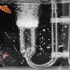 Glass Co2 Diffuser Aquarium Spiral Carbon Atomizer Diffuser with Suction Cup for Aquarium Fish Tank Accessories