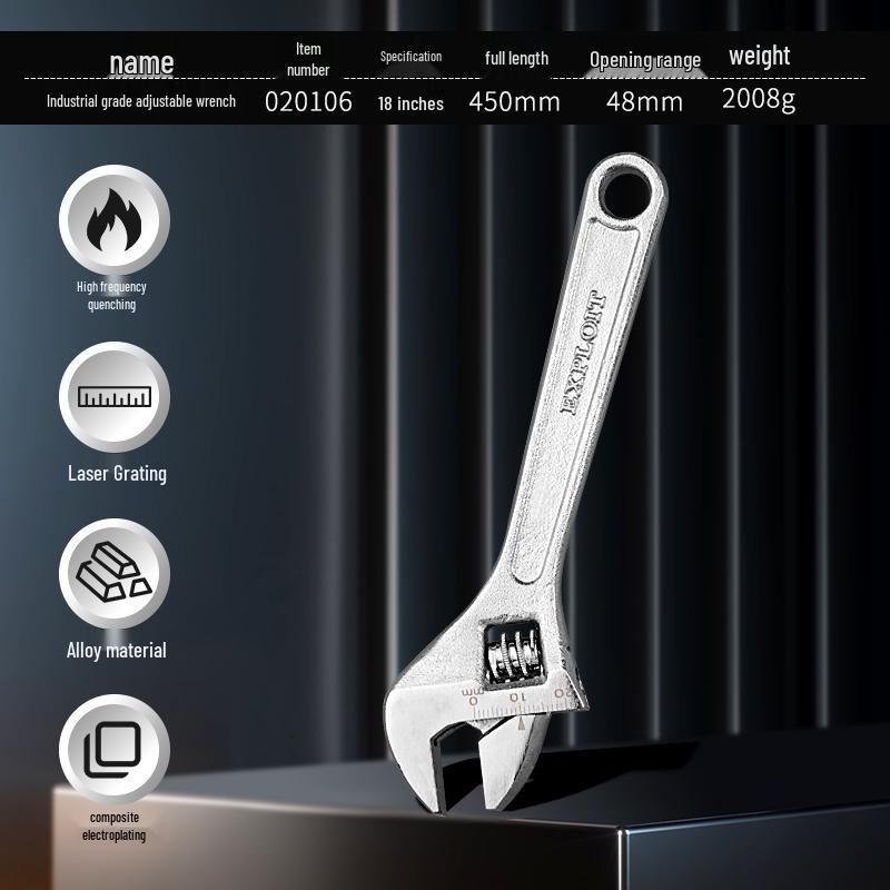 Pioneering Multi-Size Adjustable Wrench: 4'' & 6'' Mini Plumbing Tool