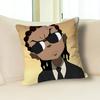H-Huey-Freeman B-Boondocks Pillow Cases for Bedroom Living Room Sofa Home Decor Polyester Cushion Cover with Zipper