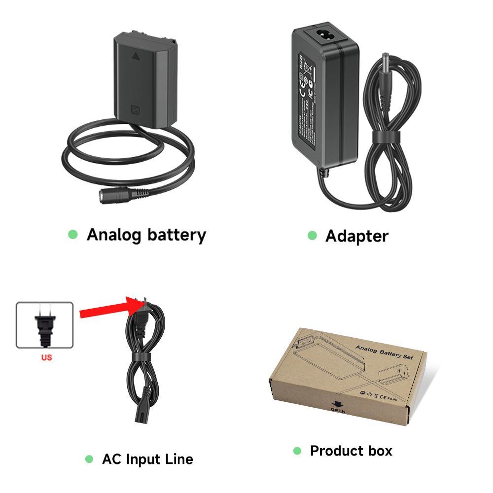 PALO NP-FZ100 NP FZ100 Sahte Pil Tamamen Kodlanmış DC Bağlantı Parçası Sony ILCE-9 Alpha A9 A7RM3 A7RIII A7M3 Kamera için