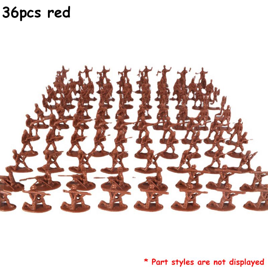 36pcs 5cm Mini Soldier Model Military Sand Table Decoration War Simulation Accessories Army Themed Party Decor
