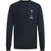 Printed Crew Neck Knit Sweater Men Sweater Navy 6R1MXN-1MNIZ-0920