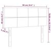 VidaXL Tête de Lit à LED Meuble de Chambre à Coucher Accessoire de Lit Simple Tête de Cadre de Lit Intérieur Rose 90x5x78/88 3121653