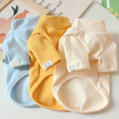 Şeker Rengi Kaşmir Evcil Köpek Sweatshirt Yüksek Yaka Yumuşak Polar Alt Tişört Orta Boy Yavru Köpek Tulumu Kediler İçin Sıcak Giysiler