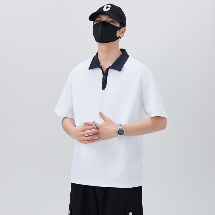 Neues Sommer Locker Dünnes Oberteil Revers Kurzarm POLO-Shirt