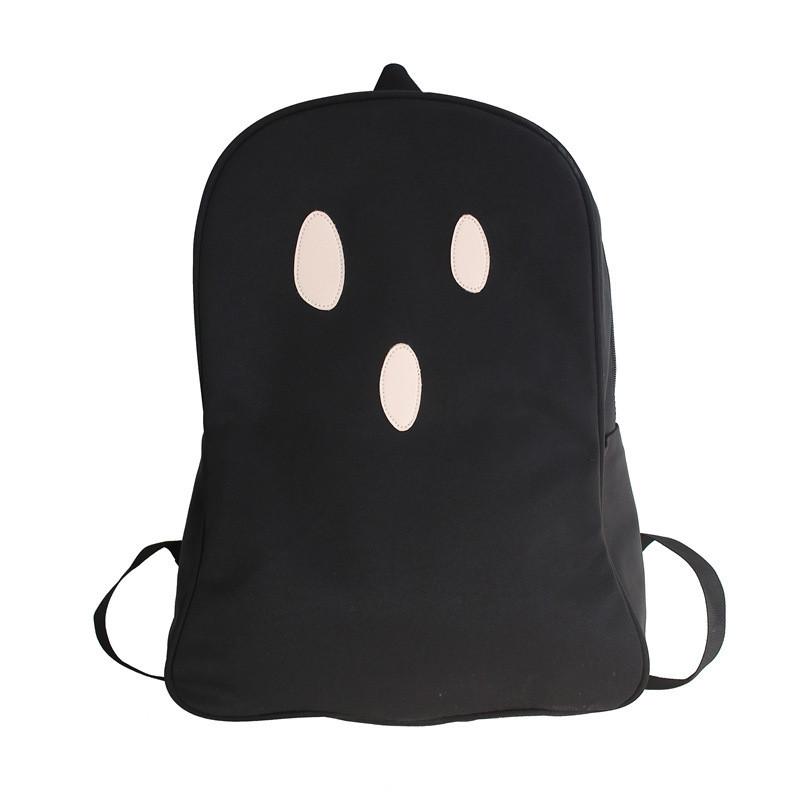 Cute Surprise And Pout Expression Ghost Shaped Backpack For Daily Use