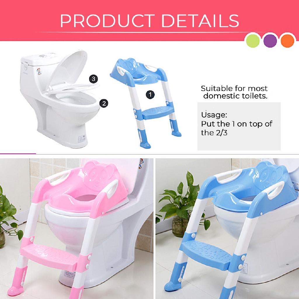 Portable Folding Baby Potty Infant Kids Child Toilet Training Seat Adjustable Ladder Urinal Potty Training Seats for Children