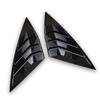 2Pcs Rear Side Window Louver Shutter Cover Trim for VW Volkswagen Jetta A7 Mk7 - Auto Accessories