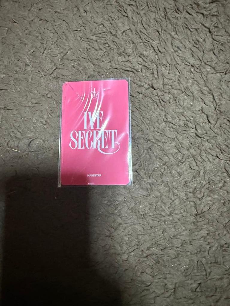 [USED] IVE Secret Makestar Face-to-face Autograph Session Bonus Trading Card Iso