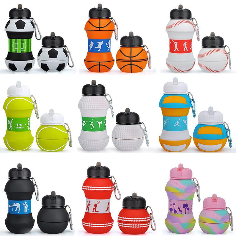 Portable Children's Sports Silicone Folding Water Cup