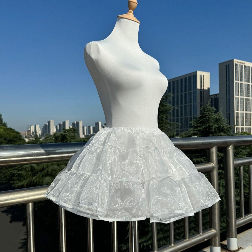 Jupon sans cerceau Crinoline Robe de bal blanche Jupes jupon Jupon de mode Robe de mariée