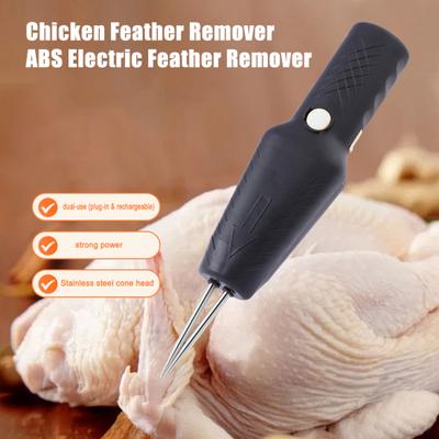 Spiumatrice Elettrica Senza Fili per Pollame, Strumento Elettrico per la Rimozione delle Piume per Pollo, Anatra, Oca, Ricaricabile