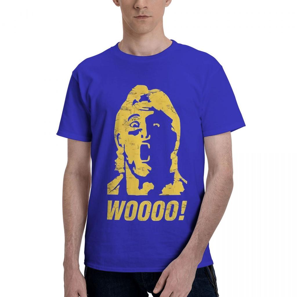 Ric Flair Woooo 100% Baumwolle Lässig Atmungsaktiv Bequem Oberteil Lustiges T-Shirt Für Männer Herren Kleidung