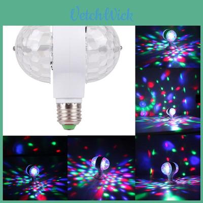 Vibrant E27 6w Double-headed Led Ball Stage Rgb Light Bulb Ideal For Dance Floors