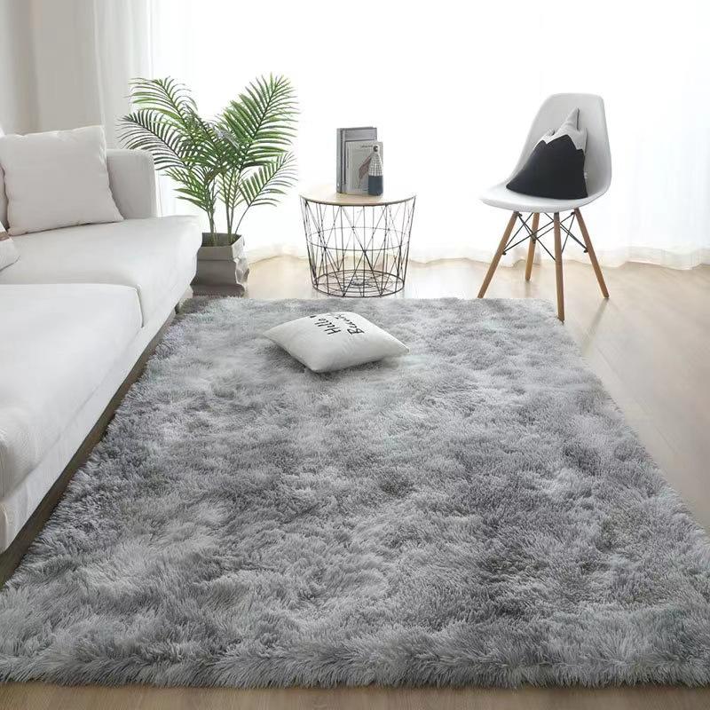 Modern Luxury Plush Tie Dye Fluffy Carpet Soft Rainbow Shaggy for Living Room High Pile Machine Made 1 Piece MOQ Hot Sale