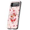Cute Strawberry Girl Cover Phone Case For Samsung Galaxy Z Flip 7 6 5 4 3 5G Flip7 Flip6 Flip5 Flip4 Flip3 Black Fundas Shell