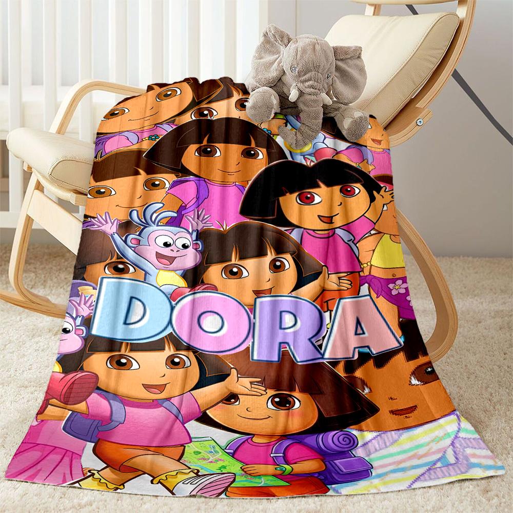 Dora Explorer Blanket Ultra-Soft Suitable for Picnics Livingroom Seaside Four Seasons Multipurpose Warmthful Decor Gifts For Family Or Friends