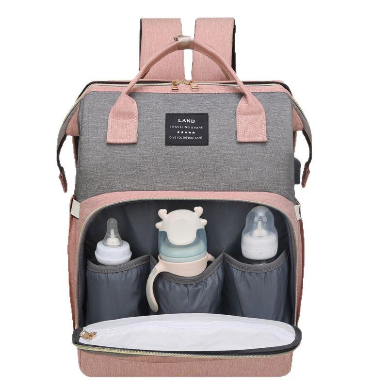 Pătuț Multifuncțional de Mare Capacitate pentru Bebeluși și Geantă Maternitate pentru Cărucioare