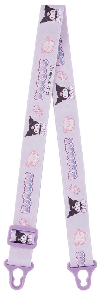 Skater One Push Straw Bottle Water Bottle with Shoulder Belt 780ml Sanrio Kuromi Marsh Gumi PDSH8DX