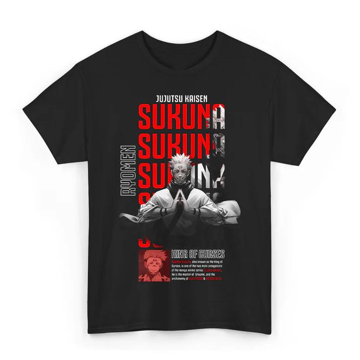 

Anime Jujutsu Kaisen - Sukuna Ryomen T-Shirt Size S-5XL, Gift For Friends Unisex T-Shirt XXXL