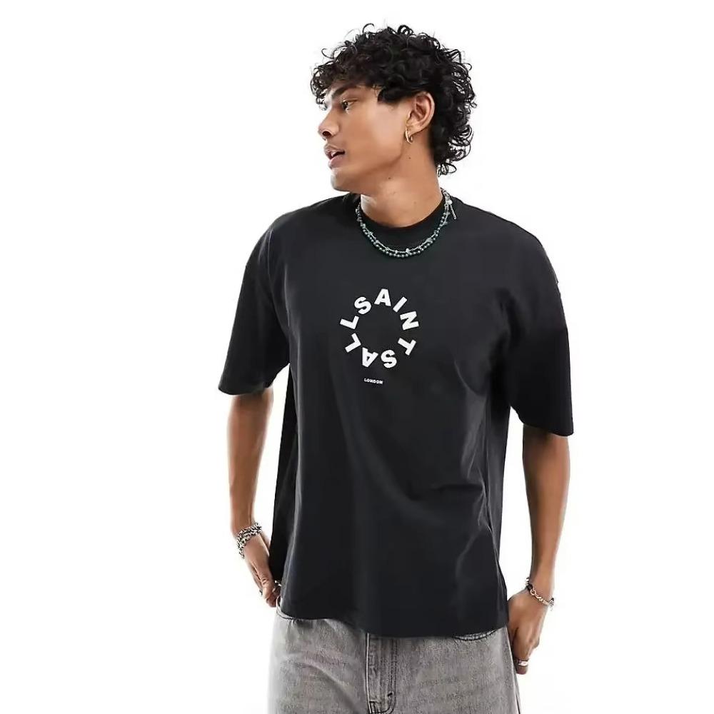 Luxury Cotton T-shirt Unisex Summer Trendy Loose Short Sleeve Top for Men Women Kids Big Size Family Matching 2024 New Arrival