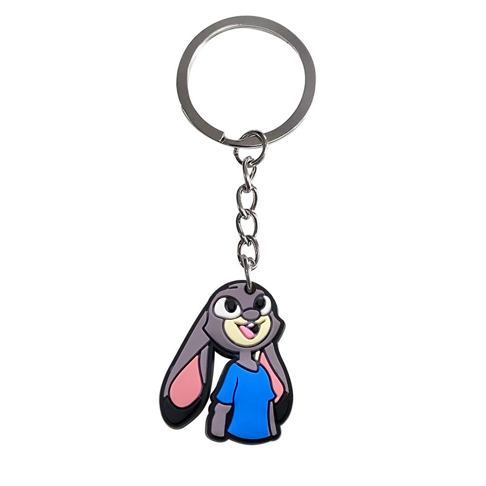 Zootopia Backpack Charm: Soft PVC Keychain Ornament