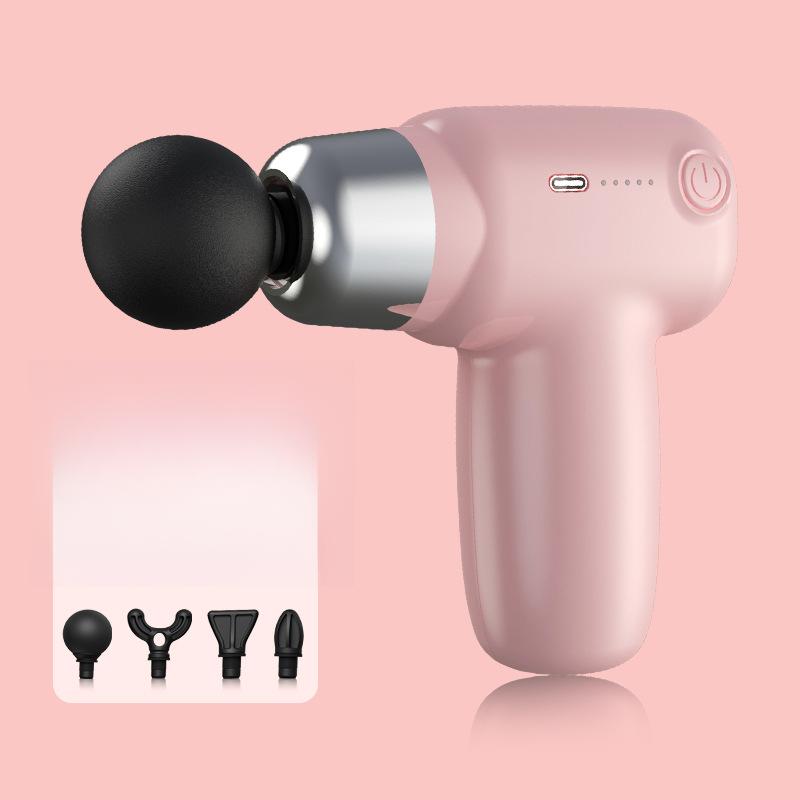 Svalová relaxace USB Mini masážní pistole Fasciální metr Svalová relaxace Vibrační pistole Tyč Masáž Fitness vybavení