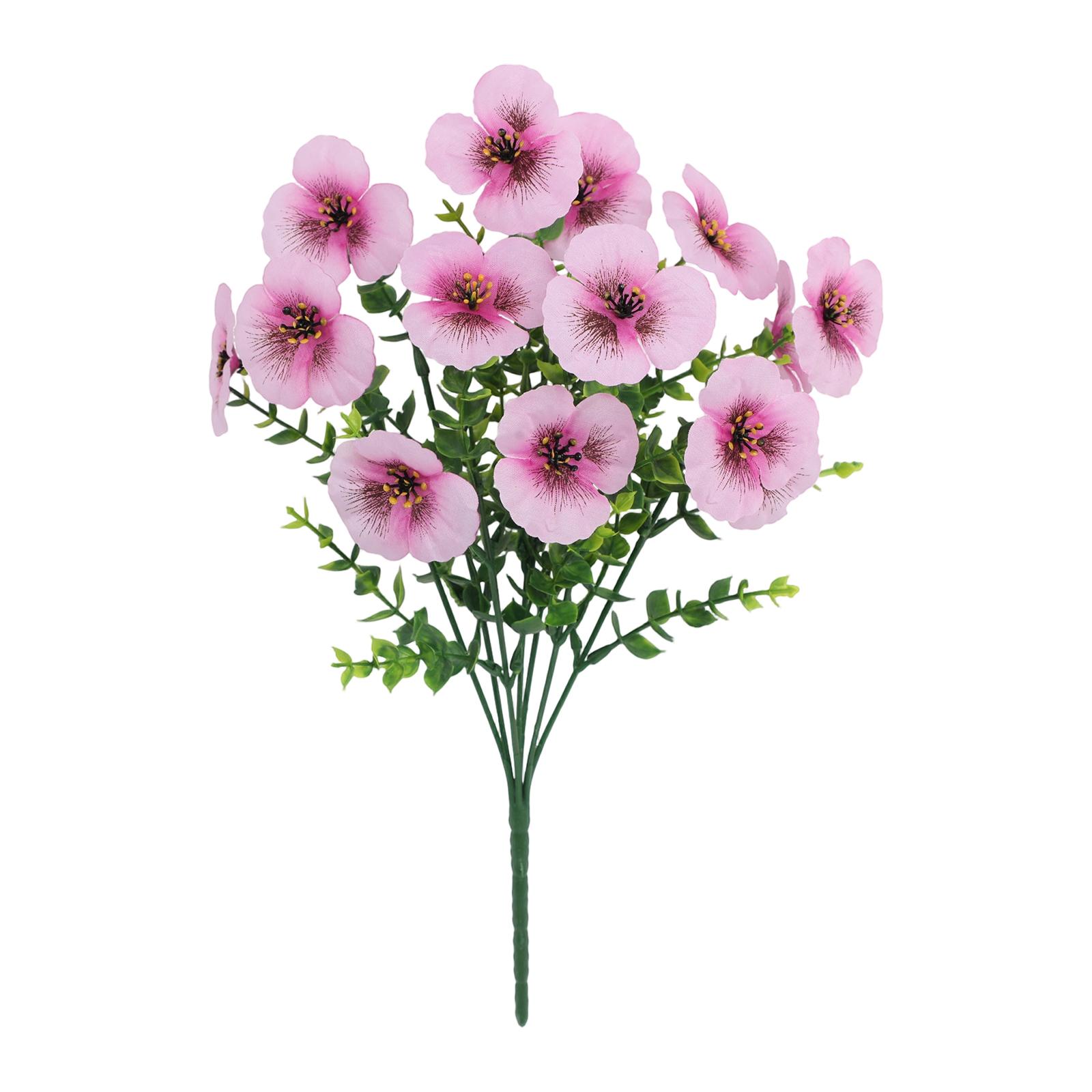 

3pcs Simulated Flowers, Christmas House Decoration, Outdoor Home Decoration One Size розовый