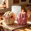 Halloween Pumpkin Candle Silicone Mold DIY Bow Tie Pumpkin Design Plaster Casting Mould Halloween Decor Candle Making Supplies