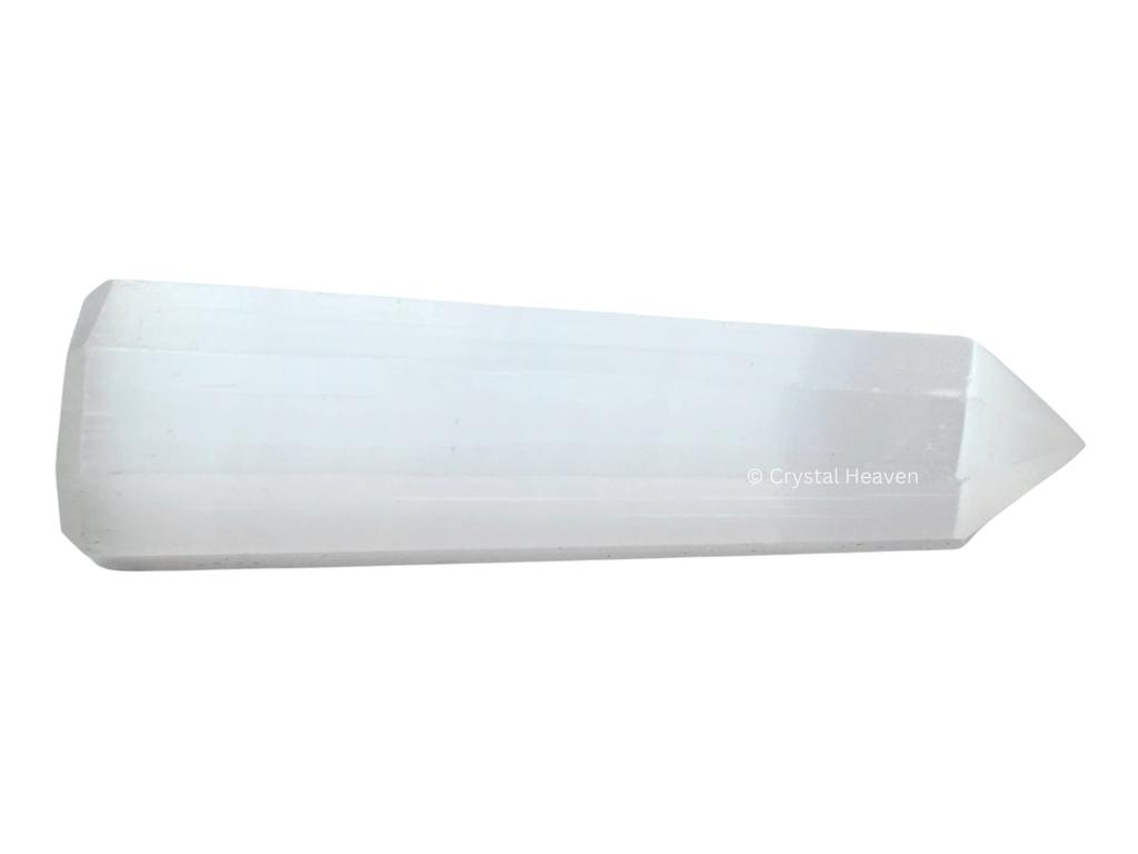 Certified Selenite Crystal Tower Obelisk Point For Chakra