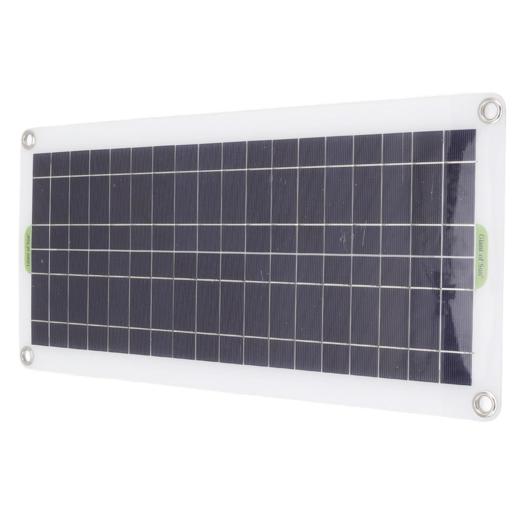 12V to 220V 30W Solar Charging Panel 220W Solar Inverter Battery Charger Kit for Camping Hiking