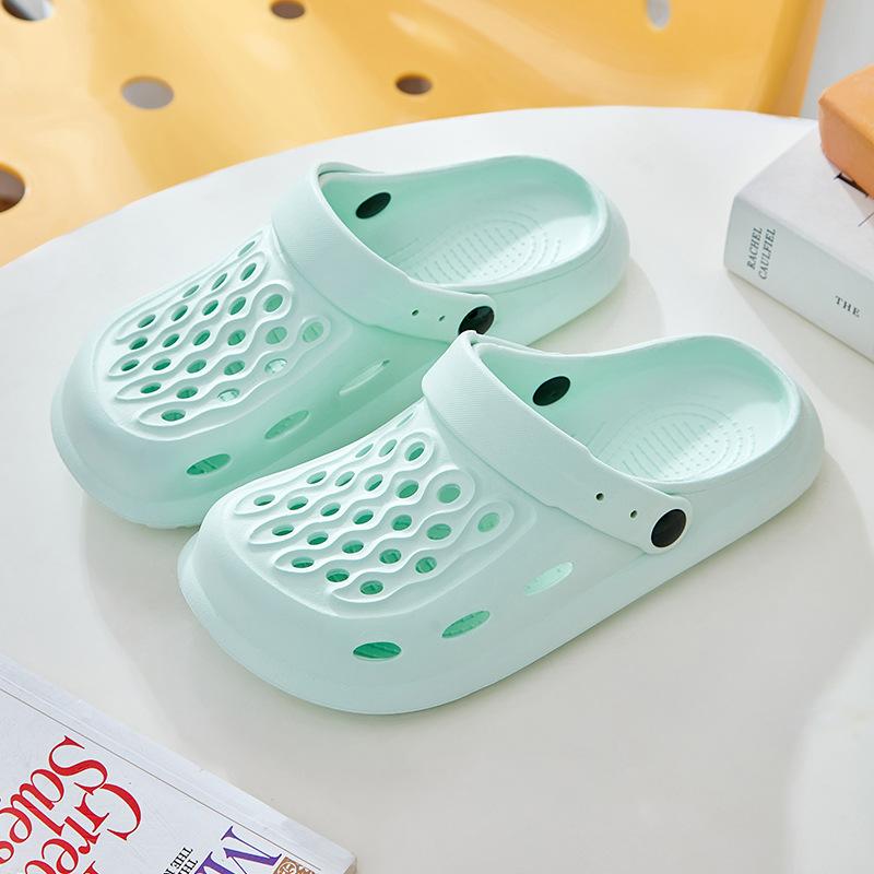 Sandale groase pentru bărbați și femei, papuci de vară, papuci de exterior, unisex, pantofi de casă, cupluri, pantofi plati EVA cu talpă moale, flip-flops cu gol