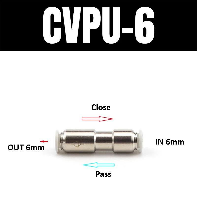 Pneumatic One-way Non Return Check Valve Original Replacement Straight Control CVPU AKH Non Return Plastic Check Car Pressure Regulators 5