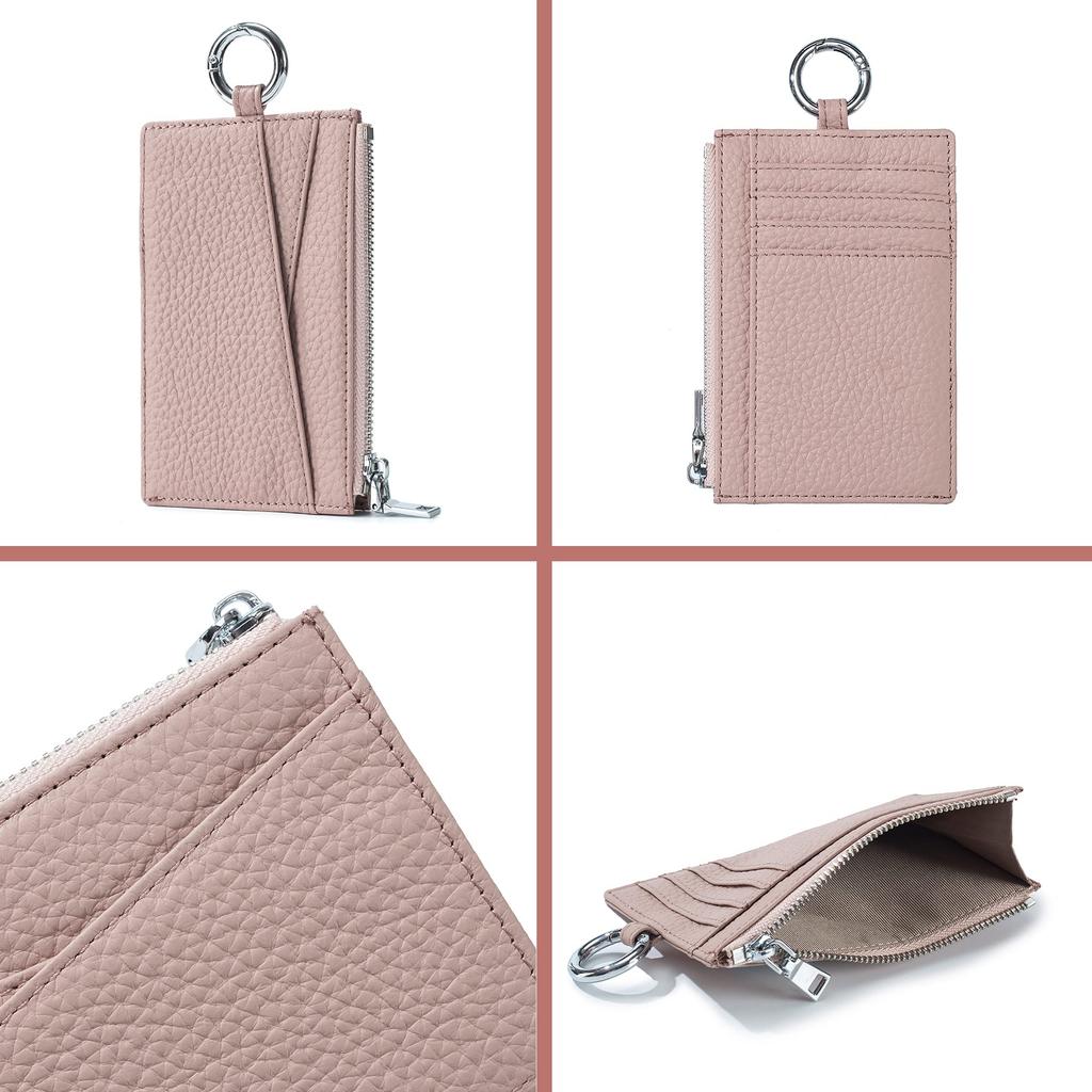 Bearneko Slim Card Genuine Pass Fragment Card Mini Wallet for Women and with Commuter Pass and Business Card Case Case, Leather, Unisex, Case, Case,