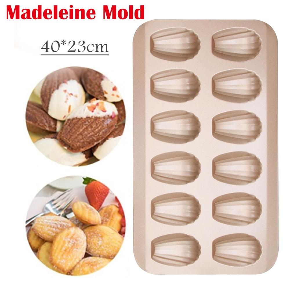 Non Stick Cooking Cake Tools Kitchen Biscuit Pan Madeleine Mold Cookie Mould Baking Tray